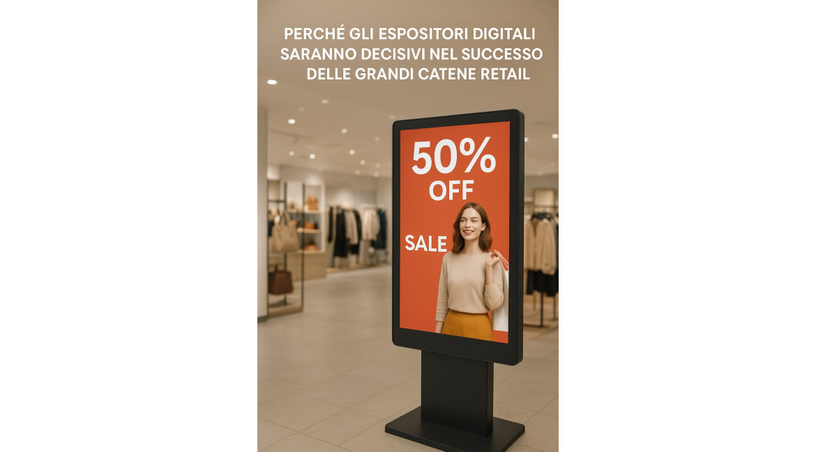 PERCHE' GLI ESPOSITORI DIGITALI SARANNO DECISIVI NEL SUCCESSO DELLE GRANDI CATENE DI RETAIL