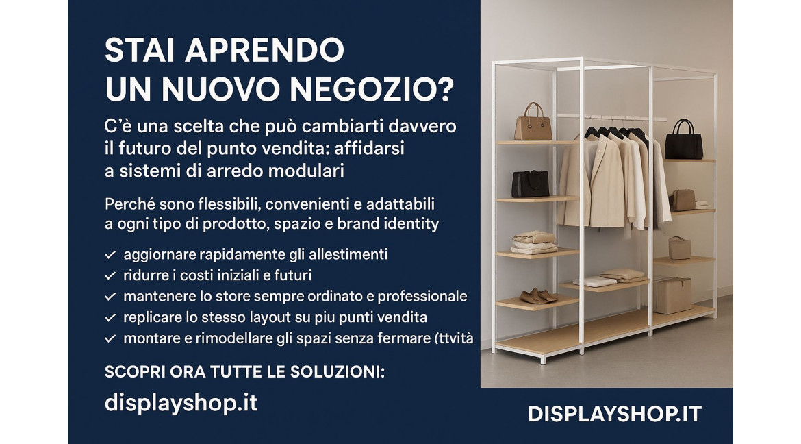 SE STAI APRENDO UN NEGOZIO, NON SVENARTI: SCEGLI I SISTEMI DI ARREDO MODULARI