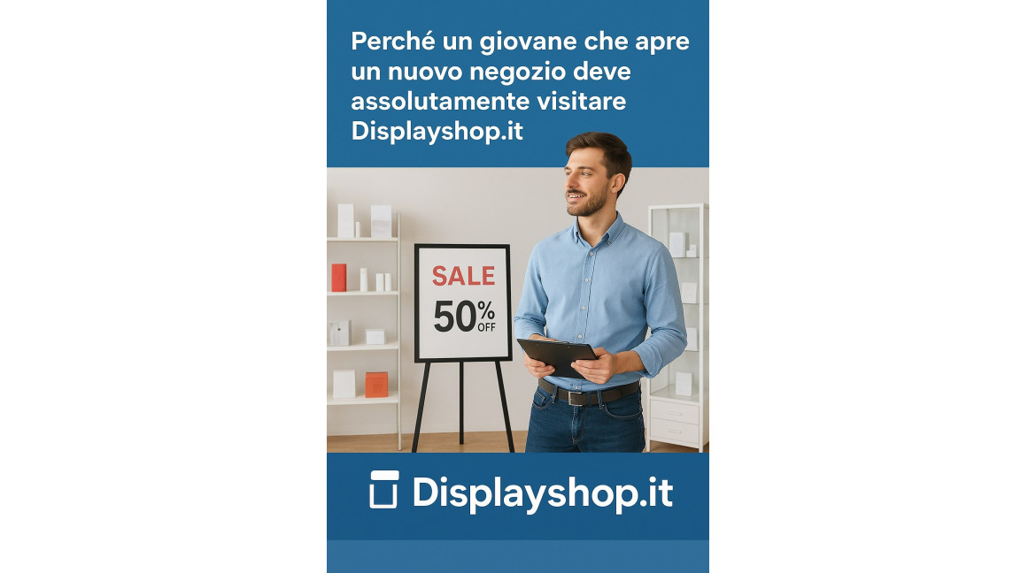 SEI UN GIOVANE IMPRENDITORE E STAI APRENDO UN NUOVO NEGOZIO? VISITA DISPLAYSHOP