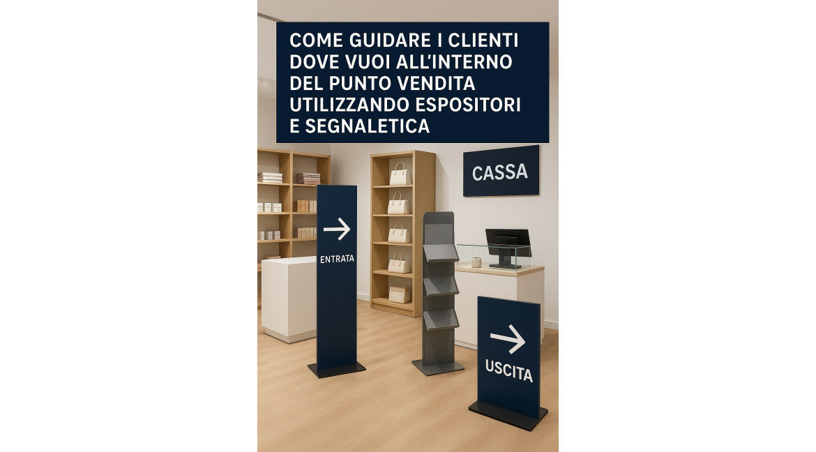 COME GUIDARE I CLIENTI DOVE VUOI NEL PUNTO VENDITA GRAZIE A ESPOSITORI E SEGNALETICA 