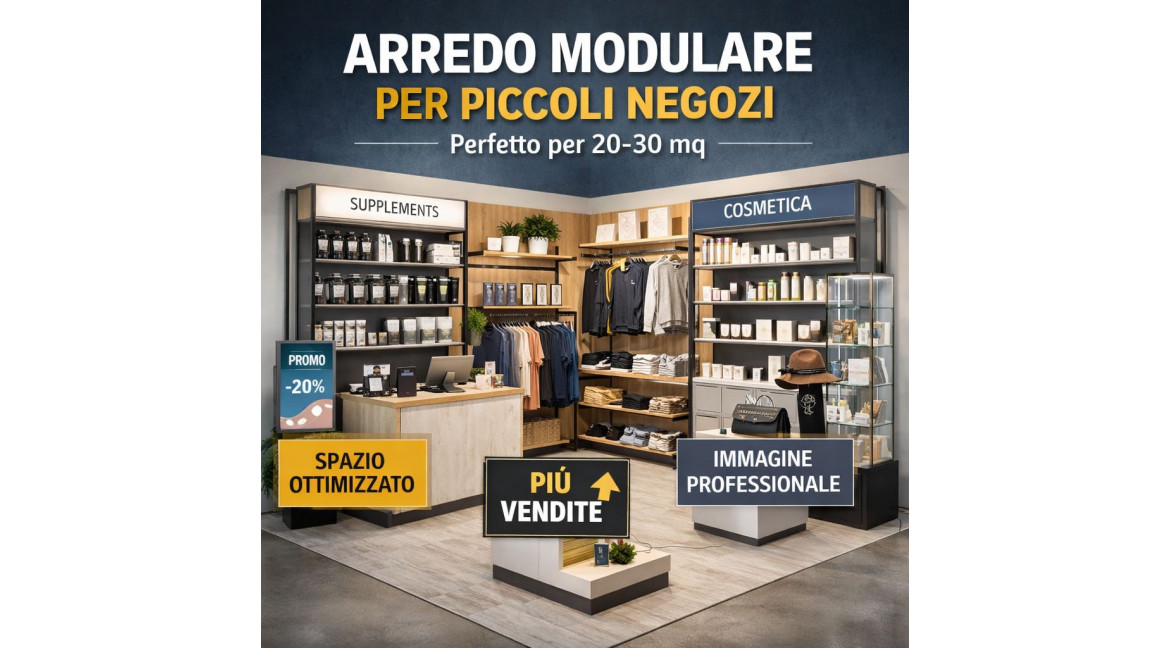 PERCHE' I SISTEMI DI ARREDO MODULARE SONO PERFETTI PER I PICCOLI NEGOZI
