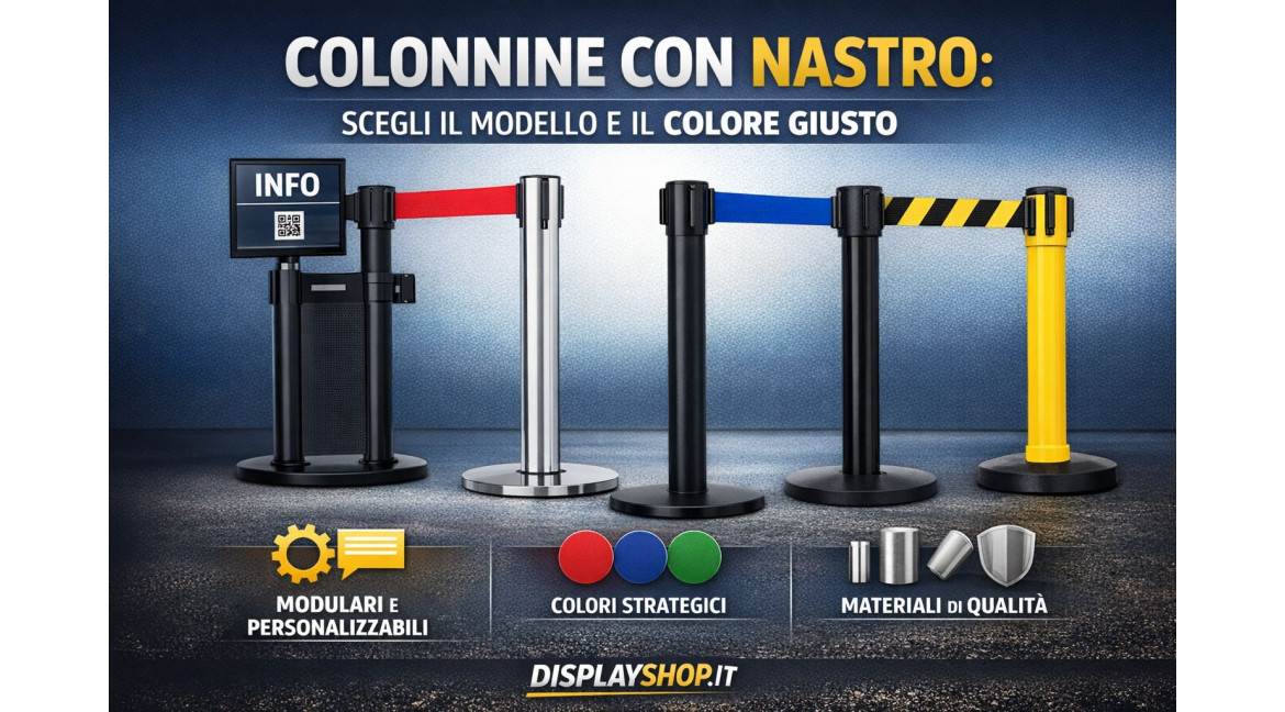 COLONNINE CON NASTRO: COME SCEGLIERE IL MODELLO E IL COLORE GIUSTO