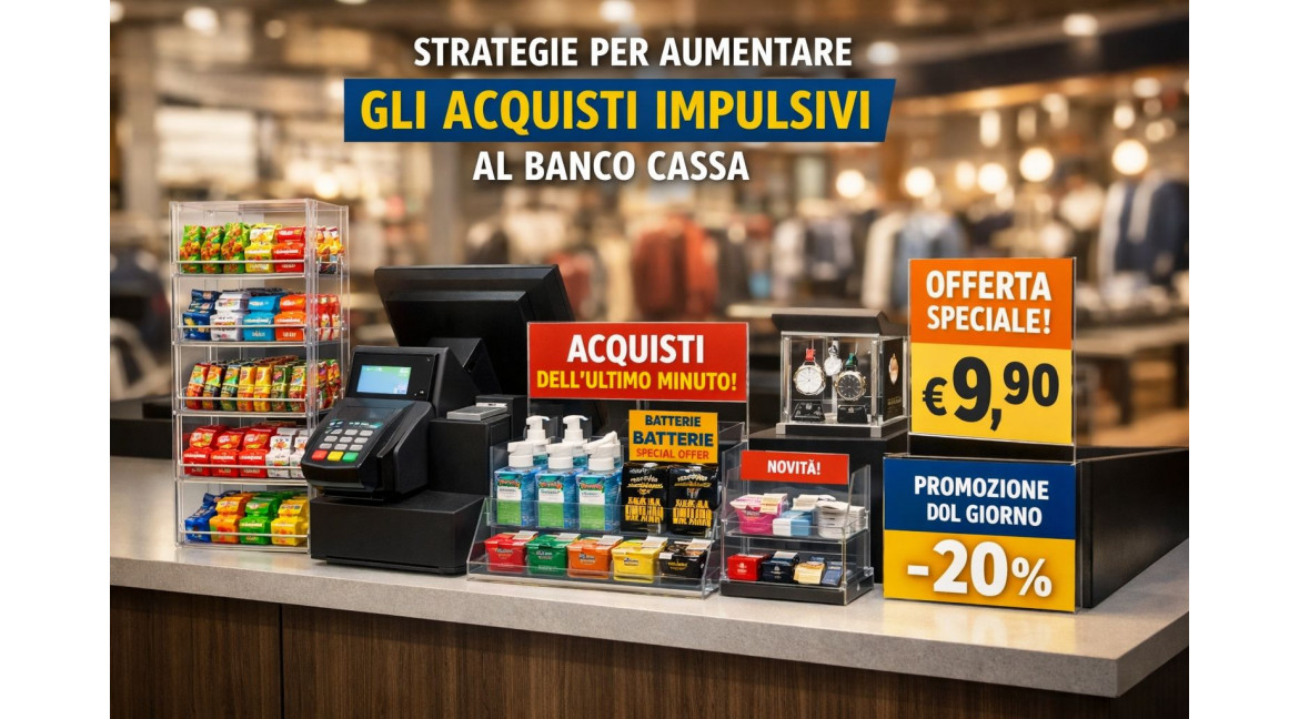 COME ORGANIZZARE IL BANCO CASSA PER AUMENTARE GLI ACQUISTI IMPULSIVI