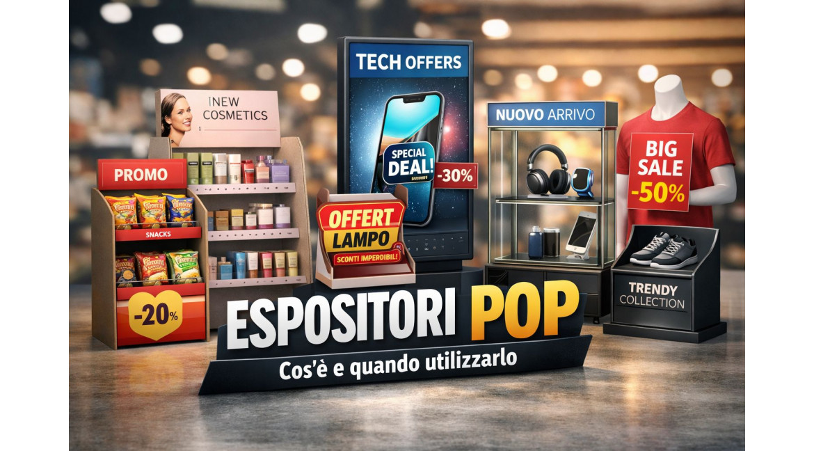 ESPOSITORE POP: COSA SIGNIFICA E QUANDO VIENE UTILIZZATO NEL PUNTO VENDITA