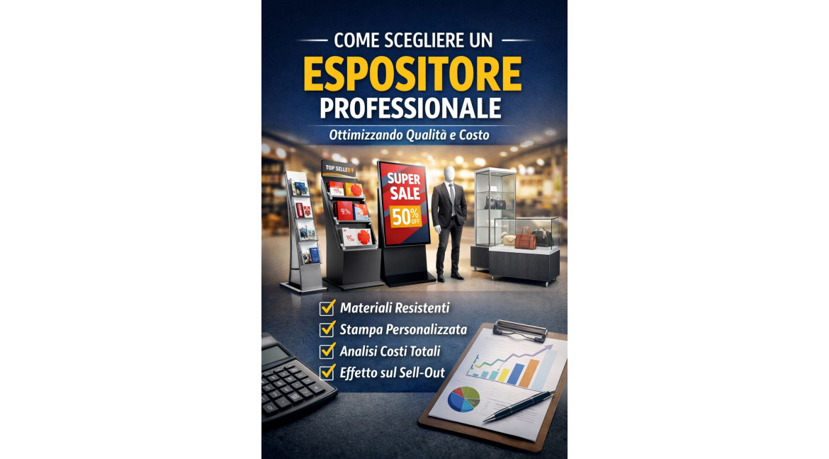 COME SCEGLIERE UN ESPOSITORE PROFESSIONALE OTTIMIZZANDO QUALITA' E COSTO