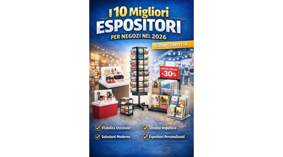 I MIGLIORI ESPOSITORI PER NEGOZI NEL 2026: GUIDA COMPLETA 