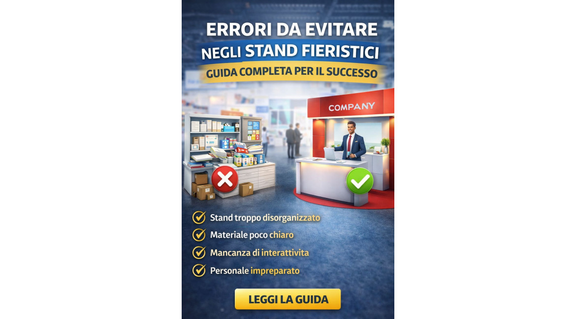 IL PRIMO STAND FIERISTICO: GUIDA ALL'ALLESTIMENTO E ALLA SCELTA DEGLI ESPOSITORI