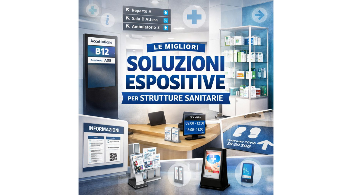 LE MIGLIORI SOLUZIONI ESPOSITIVE PER STRUTTURE SANITARIE: GUIDA STRATEGICA 