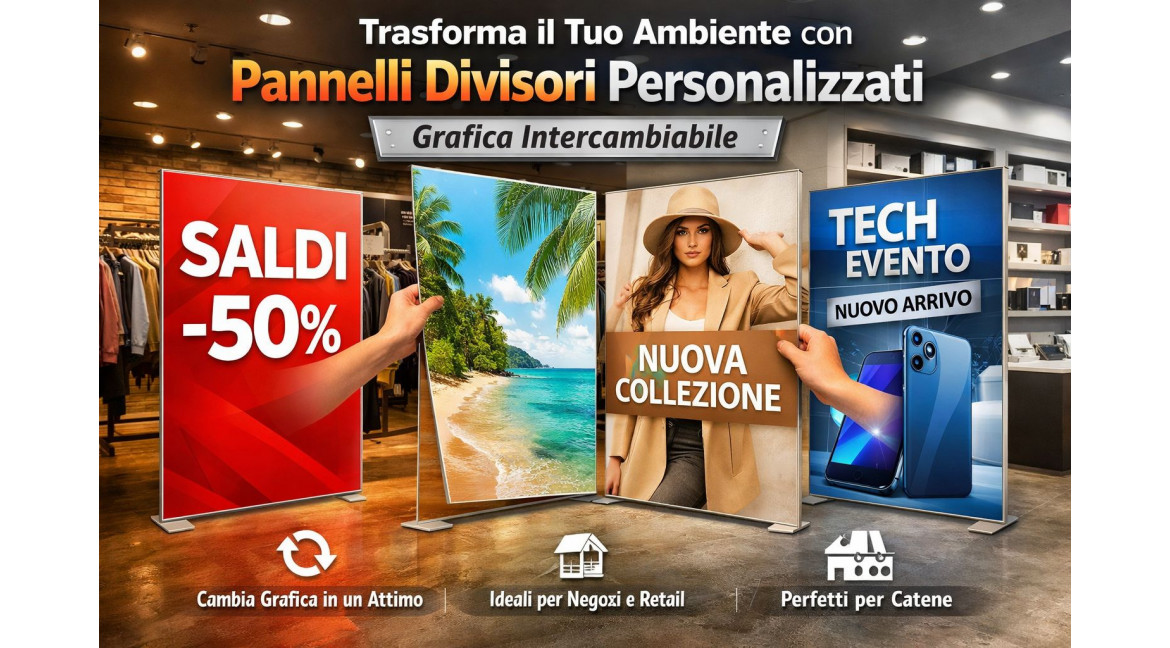 COME TRASFORMARE UN AMBIENTE COI PANNELLI DIVISORI CON STAMPA PERSONALIZZATA