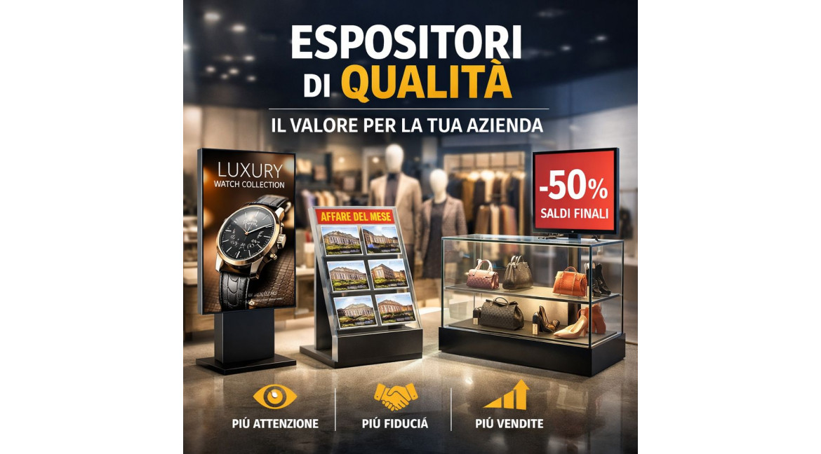 PERCHE' UN ESPOSITORE DI QUALITA' DIVENTA UN VALORE STRATEGICO PER L'AZIENDA