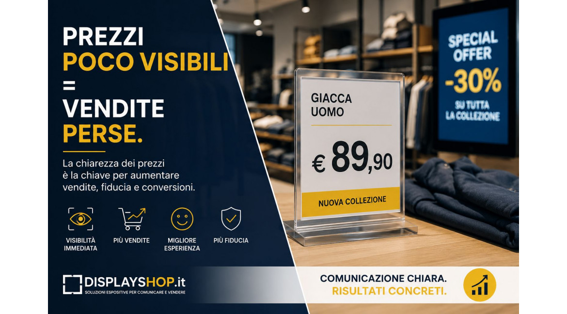 PERCHE' PREZZI POCO VISIBILI DANNEGGIANO LE VENDITE DEL TUO NEGOZIO