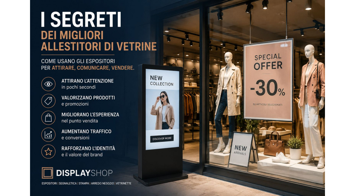 I SEGRETI DEI MIGLIORI ALLESTITORI: COME USANO GLI ESPOSITORI PER AUMENTARE VENDITE E TRAFFICO