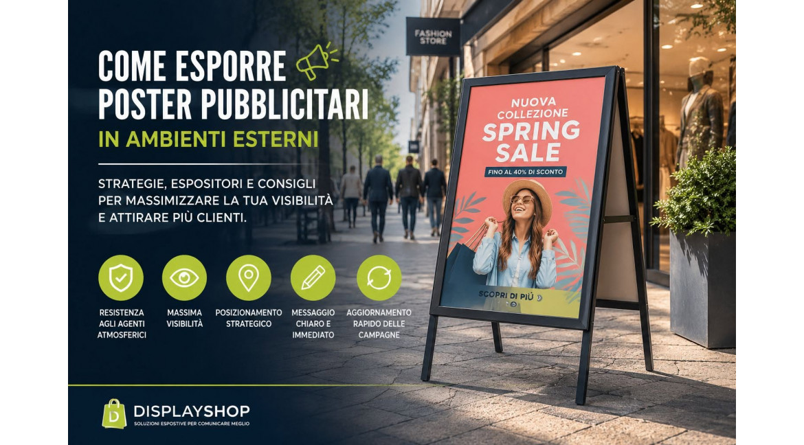 COME ESPORRE POSTER PUBBLICITARI IN AMBIENTI ESTERNI: GUIDA COMPLETA