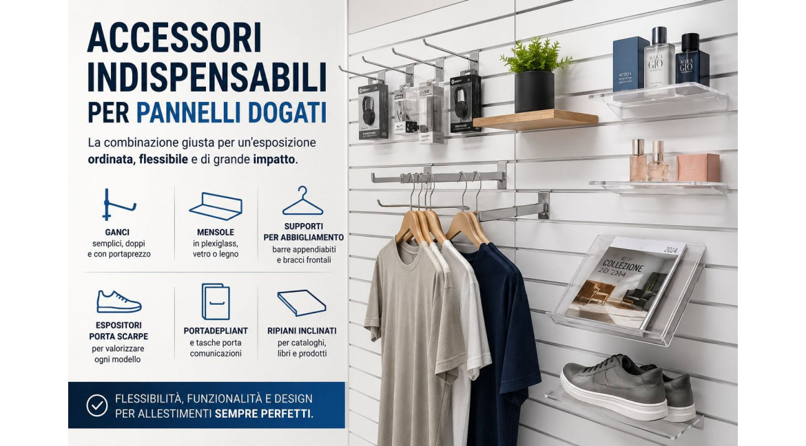 QUALI SONO GLI ACCESSORI INDISPENSABILI PER ATTREZZARE UN PANNELLO DOGATO 