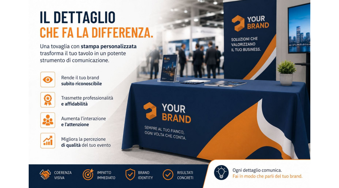 PERCHE' UNA TOVAGLIA CON STAMPA PERSONALIZZATA E' UN ELEMENTO MA SOTTOVALUTATO PER RENDERE UN EVENTO INDIMENTICABILE
