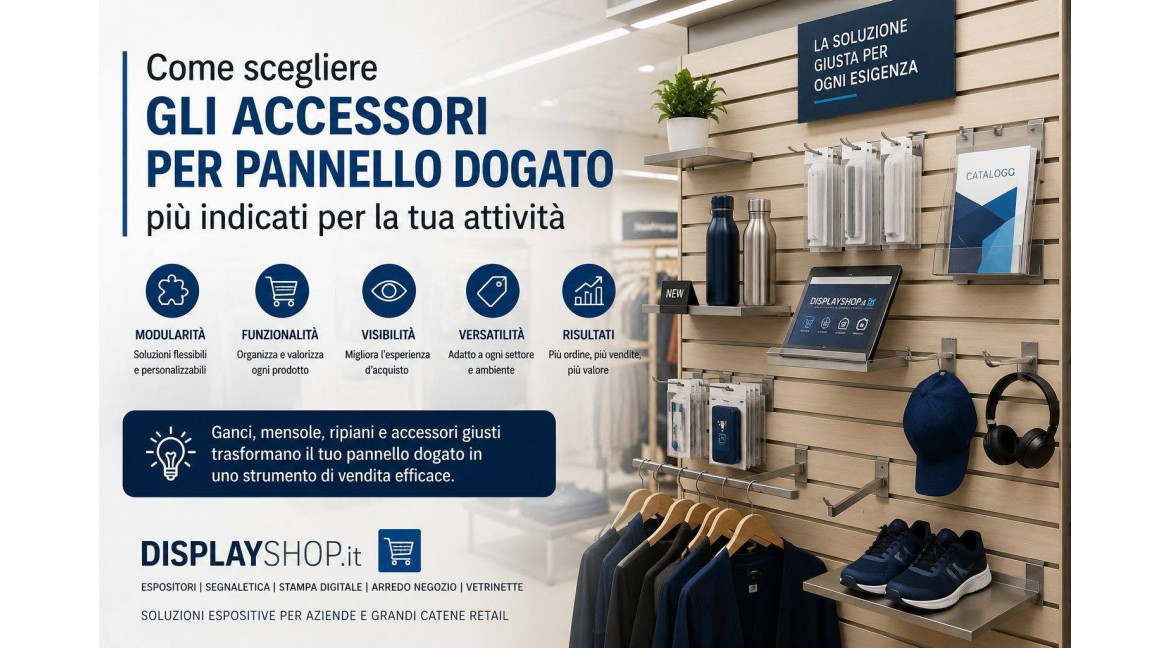 COME SCEGLIERE GLI ACCESSORI PER PANNELLO DOGATO PIU' INDICATI PER LA TUA ATTIVITA'