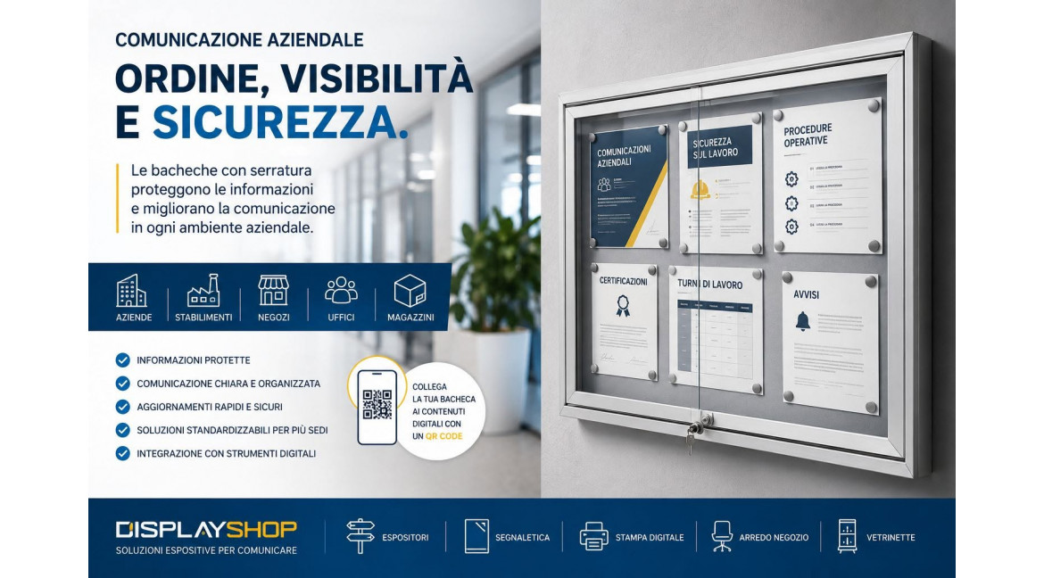 BACHECHE CON SERRATURA IN AZIENDA: DOVE E COME UTILIZZARLE NELLE GRANDI IMPRESE