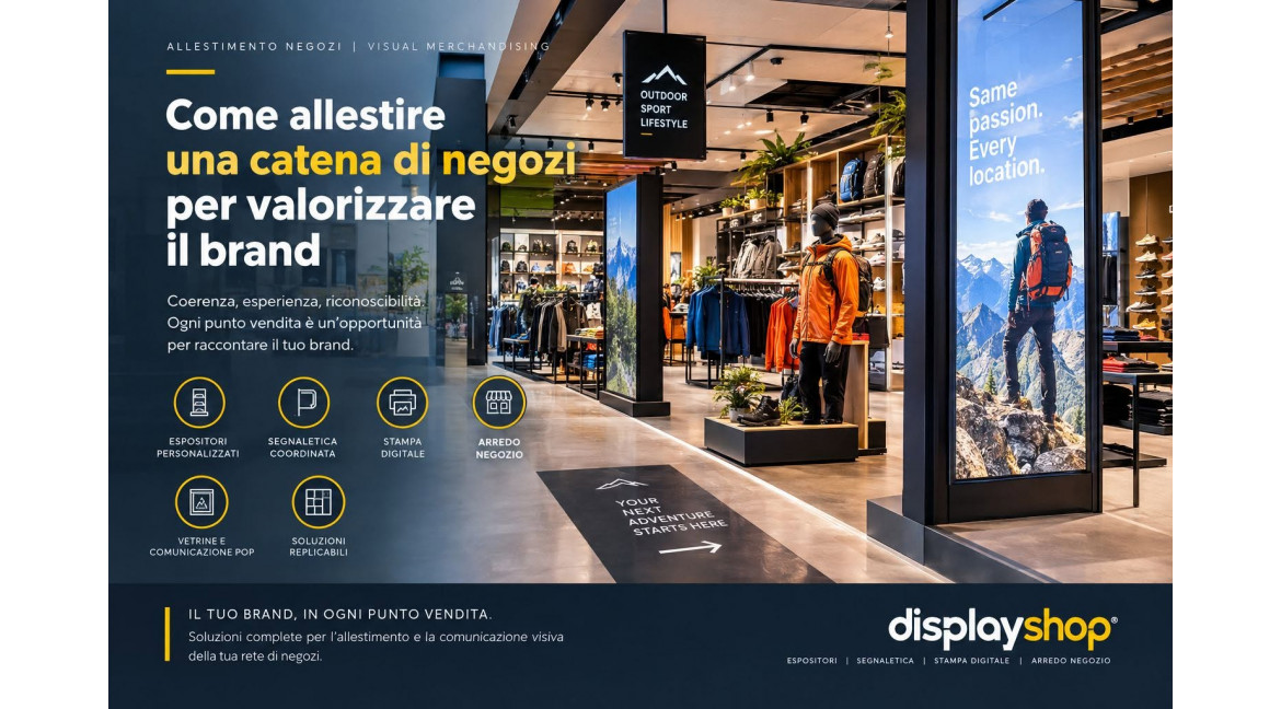 COME ALLESTIRE UNA CATENA DI NEGOZI PER VALORIZZARE IL BRAND