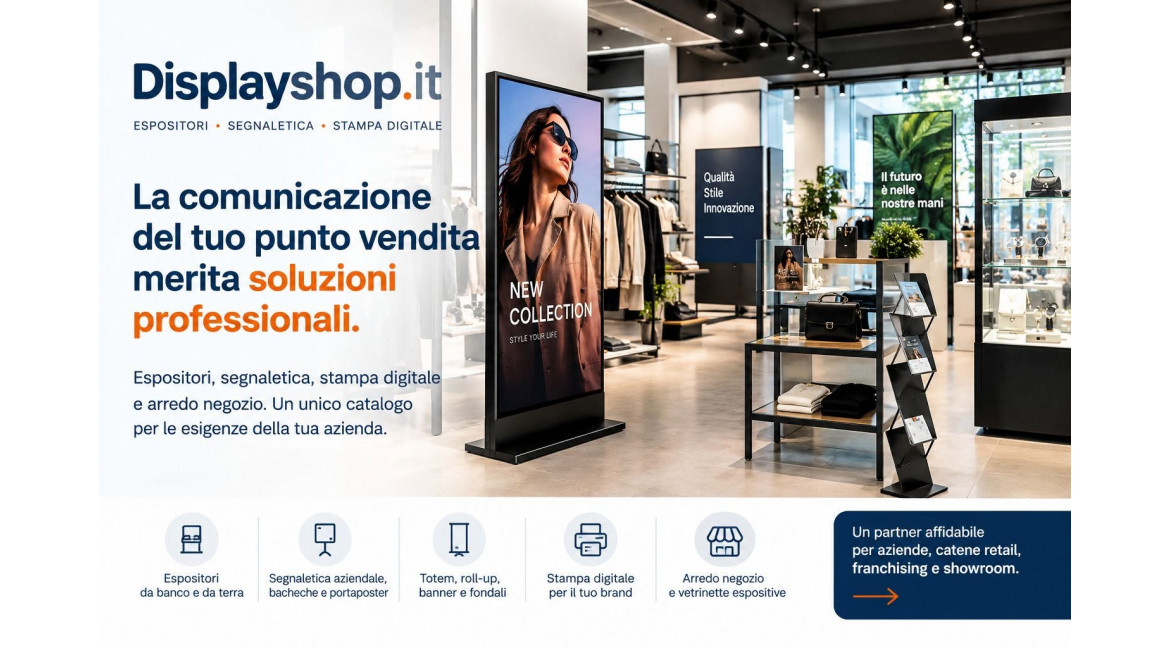 PERCHE' GRANDI AZIENDE E CATENE DI NEGOZI SCELGONO DISPLAYSHOP?