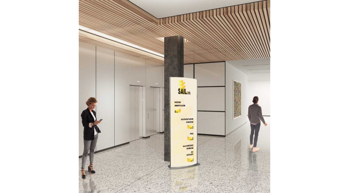 GUIDA COMPLETA: COME E DOVE POSIZIONARE TOTEM SEGNALETICI IN UFFICI, NEGOZI E INDUSTRIE